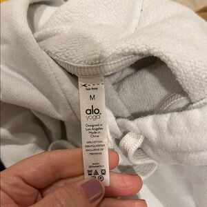 ALO accolade cream hoodie